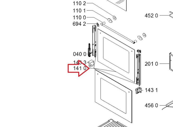 Hovedbilde C00443066 Oven glass+supports
