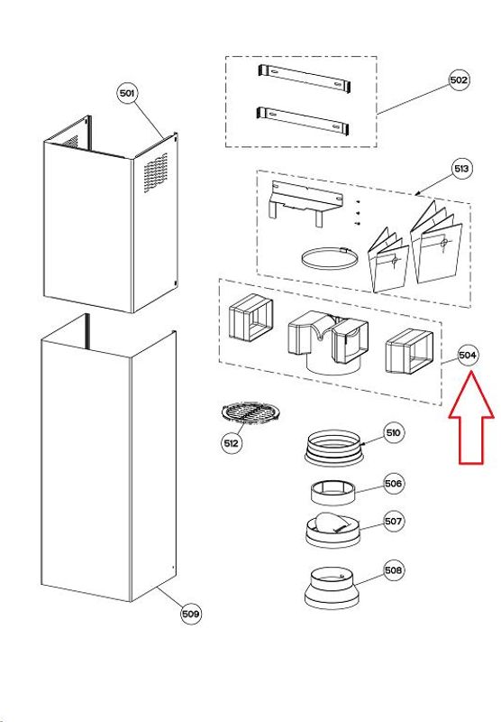 C00393116 Kit filter connect + wall spacer.