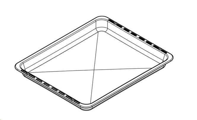 Hovedbilde Langpanne. 466X385X40MM