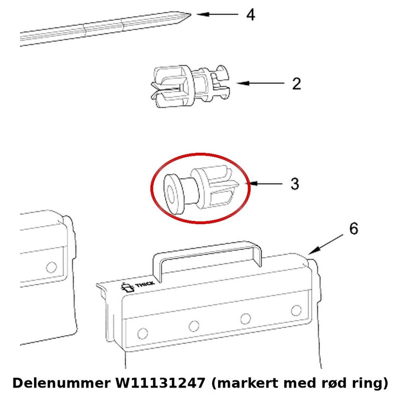 KitchenAid W11131247 – Agurkadapter 5KSMSCA